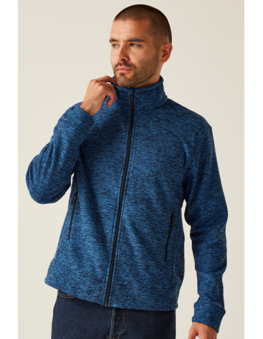 R-RETRF603-THORNLY MEN - FULL ZIP MARL FLEECE